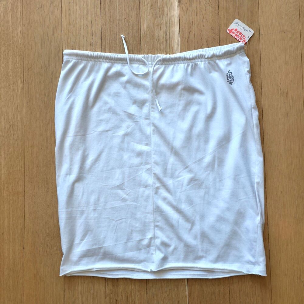 FREE PEOPLE MOVEMENT New Hot Shot Slim Skirt in White XL NWT